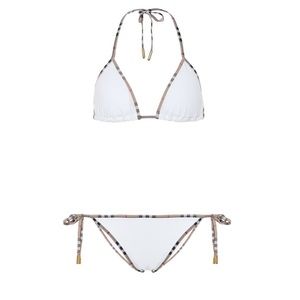 white burberry bikini